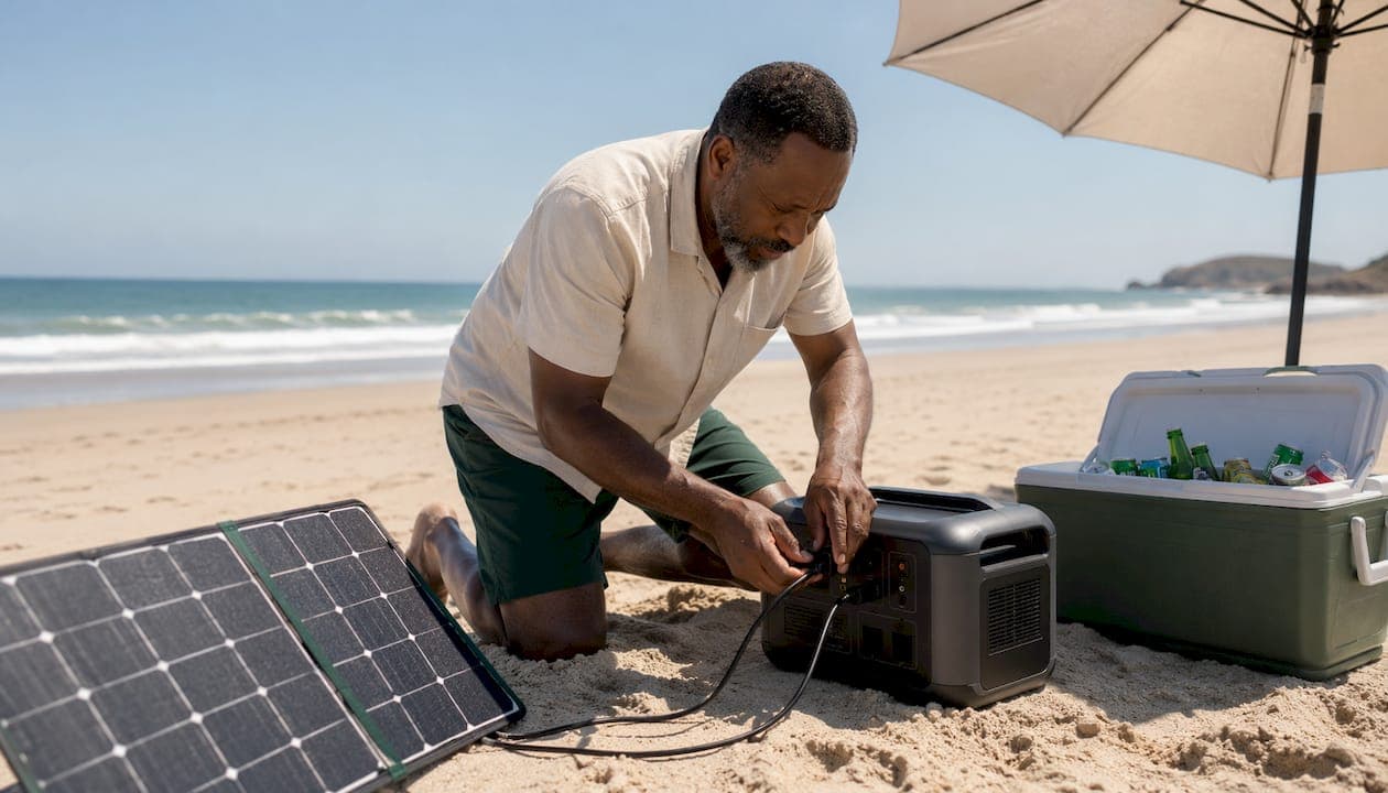 How to Charge a Backup Power Station With Solar Panels